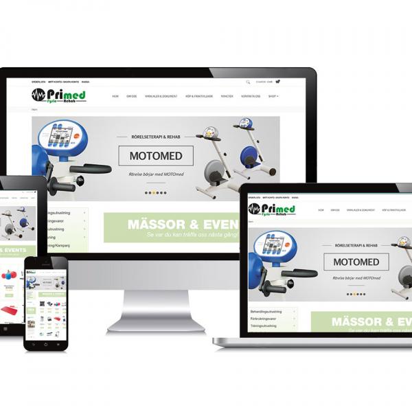 Webbsida Primed AB
